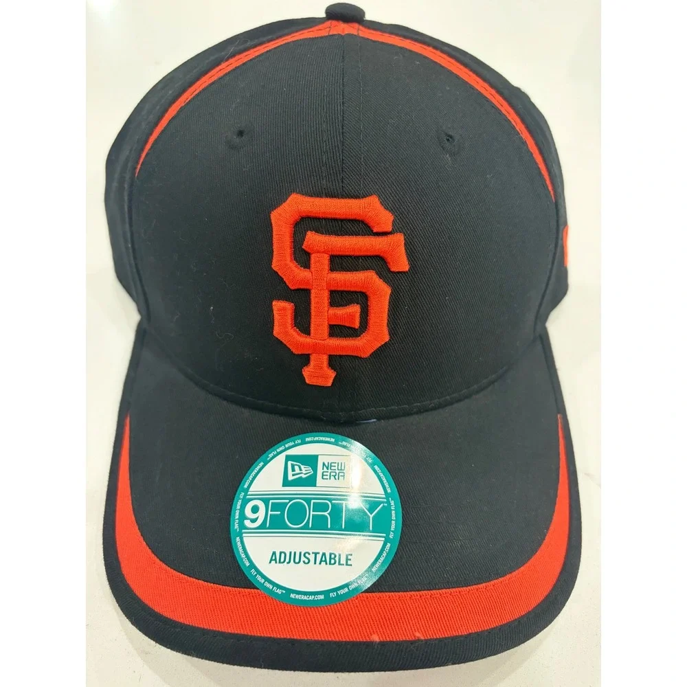 New Era 9FORTY San Francisco Giants MLB Adjustable Hat Black Orange Baseball Cap